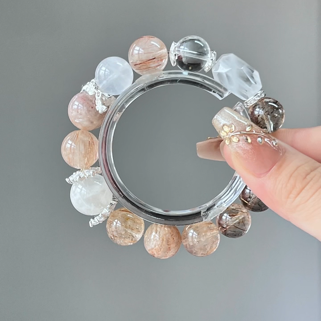 The Akashic Bracelet | Super Seven & Phantom Quartz for Deep Spiritual Insight