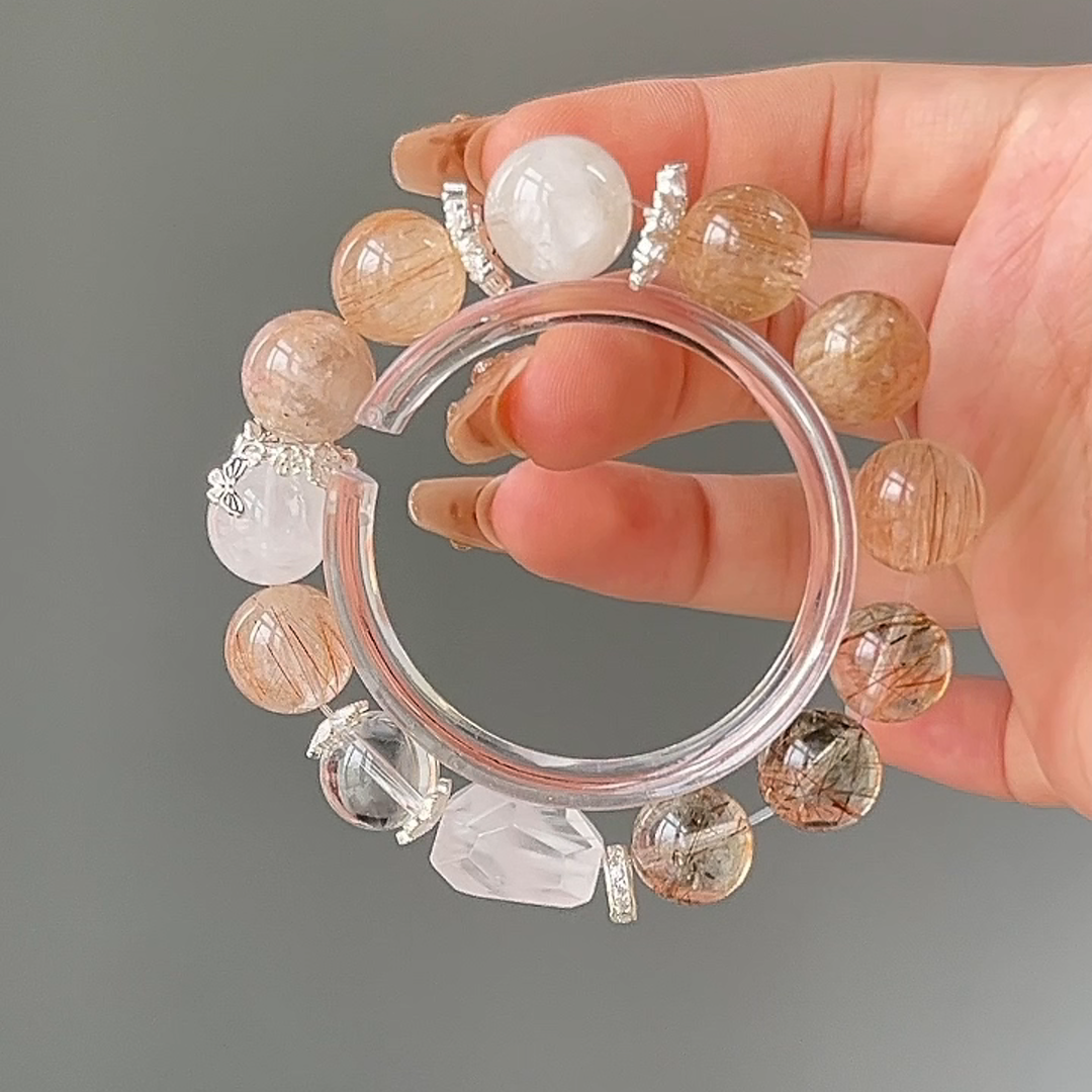 The Akashic Bracelet | Super Seven & Phantom Quartz for Deep Spiritual Insight