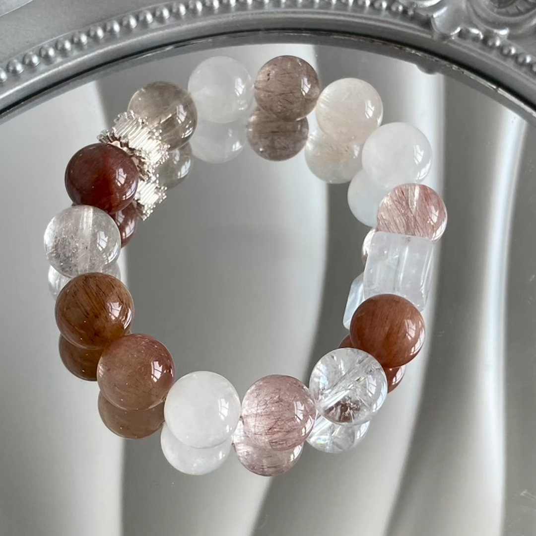 The Ambrosia Bracelet | Azeztulite & Rutilated Quartz for a High-Vibration Life
