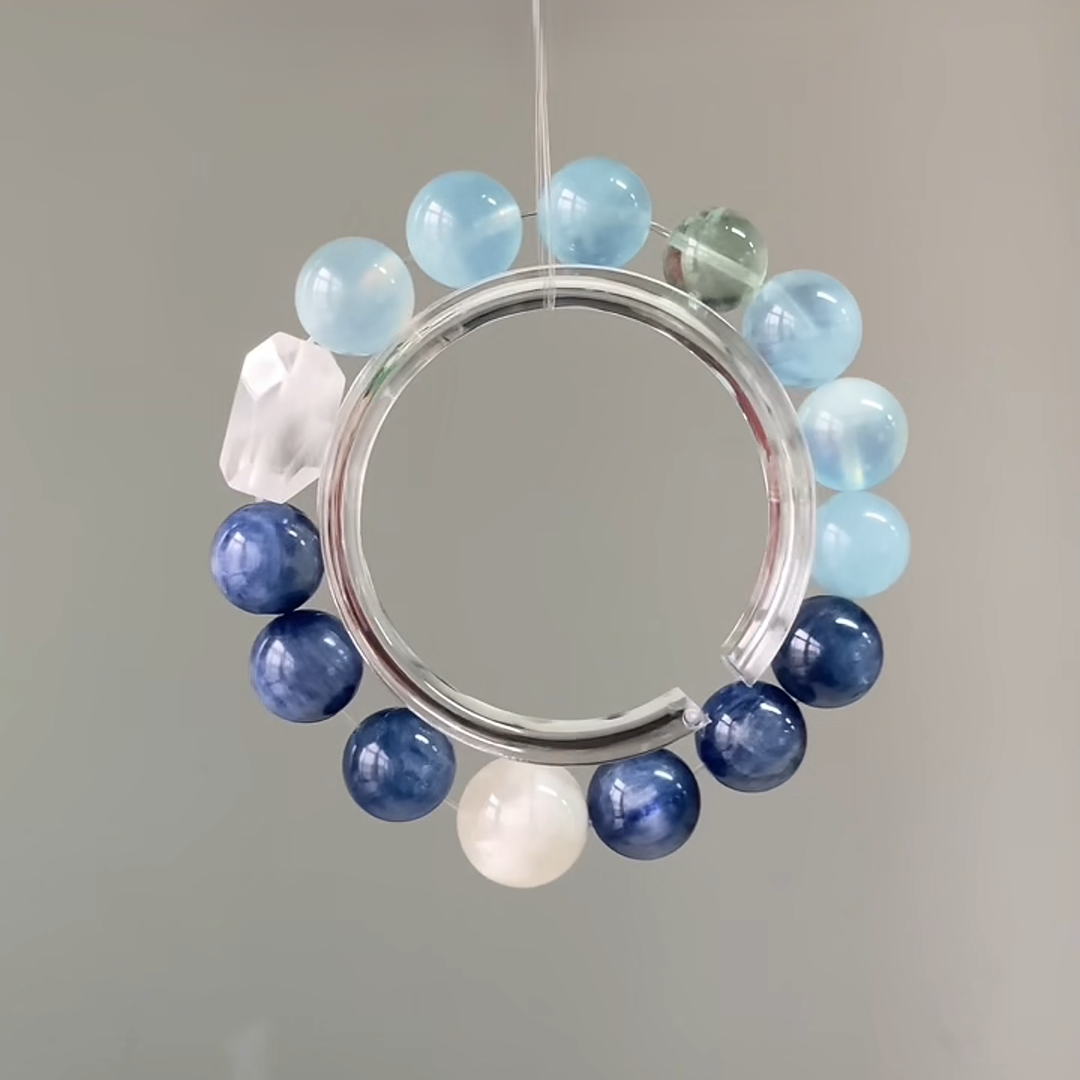 The Oracle Bracelet | Kyanite & Aquamarine | For Calm & Clear Communication