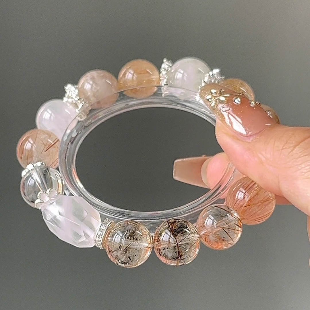 The Akashic Bracelet | Super Seven & Phantom Quartz for Deep Spiritual Insight