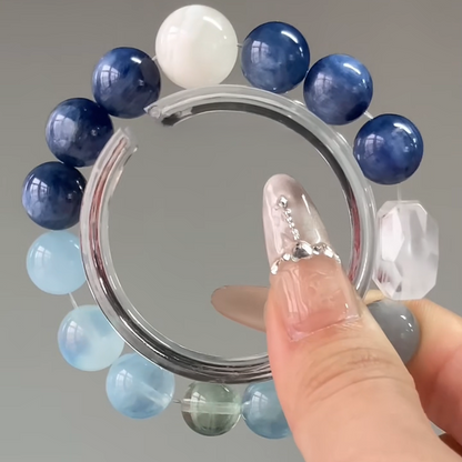 The Oracle Bracelet | Kyanite & Aquamarine | For Calm & Clear Communication