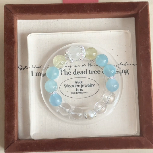 The Amalfi Bracelet | Aquamarine & Citrine | For Serenity & Joyful Memories