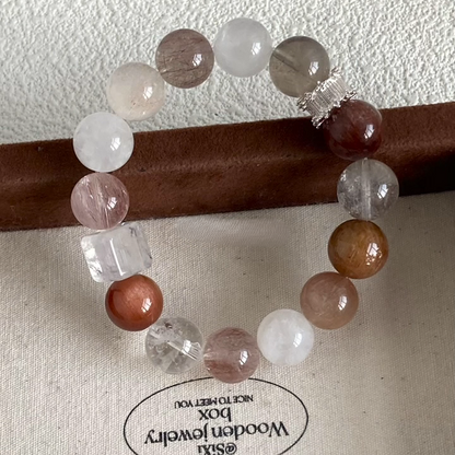 The Ambrosia Bracelet | Azeztulite & Rutilated Quartz for a High-Vibration Life