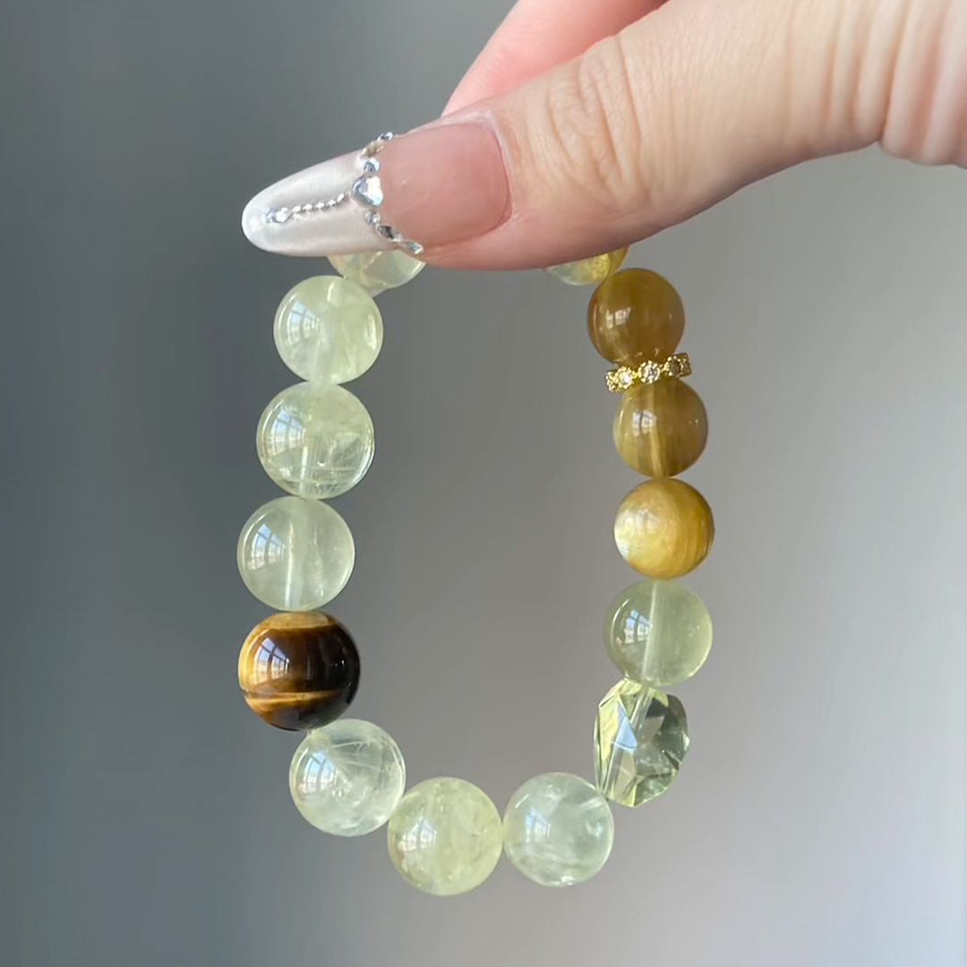 The Helios Bracelet | Tiger's Eye & Citrine | For Confidence & Action