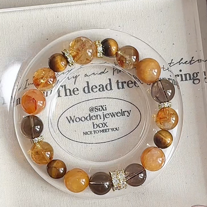 The Tycoon Bracelet | Citrine & Tiger's Eye | For Executive Power & Wealth