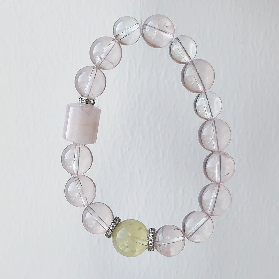 The First Blush Bracelet | Rose Quartz & Citrine | For Joyful Beginnings