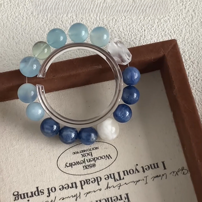 The Oracle Bracelet | Kyanite & Aquamarine | For Calm & Clear Communication