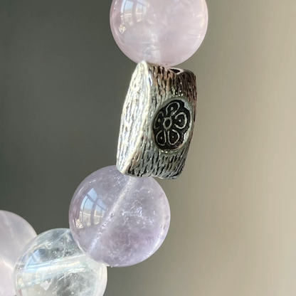 The Euphoria Bracelet | Rose Quartz & White Azeztulite | For High-Vibration Joy
