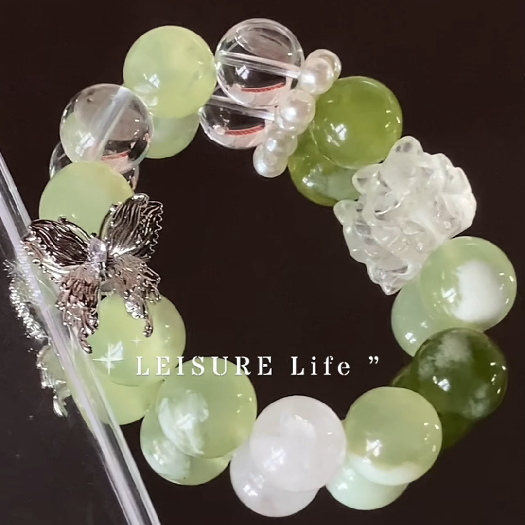 The Chantilly Charm Bracelet | White Phantom & Pearl | For Sweet Attraction