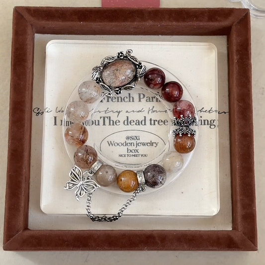 The Inner Garden Bracelet | Phantom Quartz & Super Seven | For Growth & Sanctuary