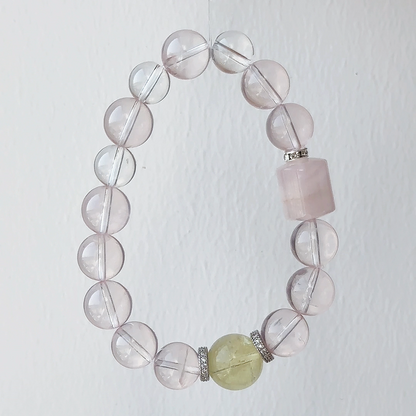 The First Blush Bracelet | Rose Quartz & Citrine | For Joyful Beginnings